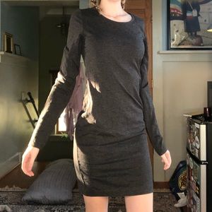 Gray l/s bodycon dress
